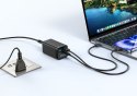 ESTUFF ES635200 ładowarka do urządzeń przenośnych Laptop Czarny Prąd przemienny Szybkie ładowanie Wewnętrzna