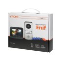 Zestaw wideodomofonowy bezsłuchawkowy, kolor, 4,3" LCD, z czytnikiem breloków zbliżeniowych, czarny, ENIF RFID