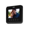 Zestaw wideodomofonowy bezsłuchawkowy, kolor, 4,3" LCD, z czytnikiem breloków zbliżeniowych, czarny, ENIF RFID