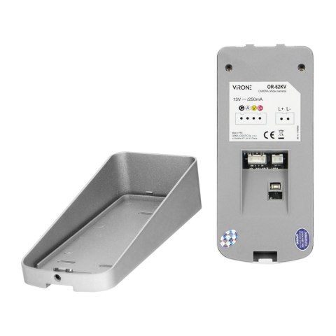 Zestaw wideodomofonowy bezsłuchawkowy, kolor, 4,3" LCD, z czytnikiem breloków zbliżeniowych, czarny, ENIF RFID