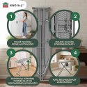 Large ironing board, heat reflect, adjustable stable shelf, 122x38cm