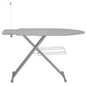 Large ironing board, heat reflect, adjustable stable shelf, 122x38cm