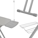 Large ironing board, heat reflect, adjustable stable shelf, 122x38cm