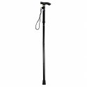 Laska Teleskopowa Składana Regulowana Aluminiowa Dla Seniora Czarna 85-95cm