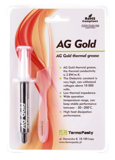 CHE1590 Pasta termoprzewodząca Gold 3g AG TERMOPASTY