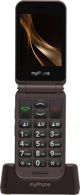 MyPhone MyPhone Harmony LTE Praline Collection | Brown | 2.8+1.44 " | IPS | 48 MB | 128 MB | Single SIM | MicroSD | 3G | Bluetooth | 5.1