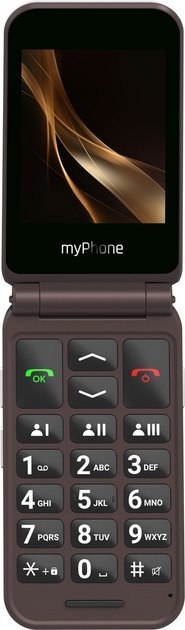 MyPhone MyPhone Harmony LTE Praline Collection | Brown | 2.8+1.44 " | IPS | 48 MB | 128 MB | Single SIM | MicroSD | 3G | Bluetooth | 5.1