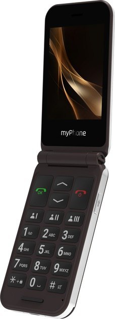 MyPhone MyPhone Harmony LTE Praline Collection | Brown | 2.8+1.44 " | IPS | 48 MB | 128 MB | Single SIM | MicroSD | 3G | Bluetooth | 5.1