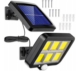ND41_dS_59222 Lampa solarna 120 COB LED z kablem 5m R2