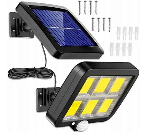 ND41_dS_59222 Lampa solarna 120 COB LED z kablem 5m R2