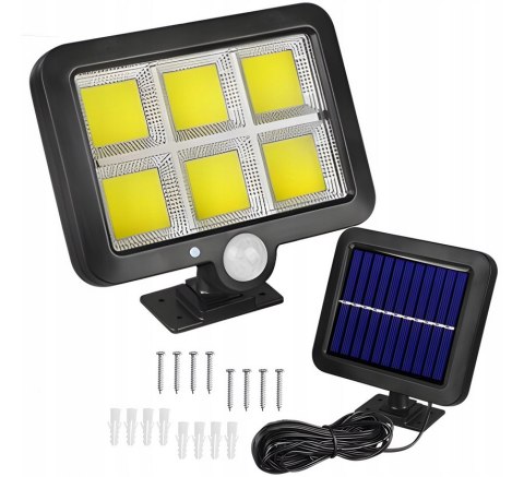 ND41_dS_59222 Lampa solarna 120 COB LED z kablem 5m R2