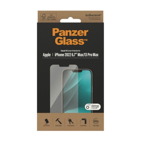 PanzerGlass PanzerGlass | Ochraniacz ekranu | Apple | iPhone 14 Plus/13 Pro Max | Szkło | Przezroczyste | Klasyczne dopasowanie