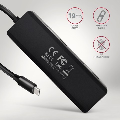 AXAGON AXAGON Travel four-port USB-C 5Gbps hub | HUE-C1C