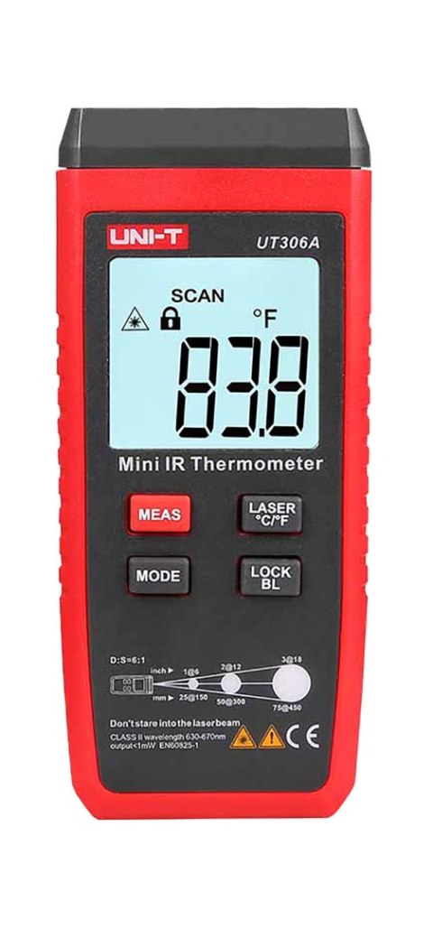 MIE0359 Miernik temperatury na podczerwień Uni-T UT306A TEMPER