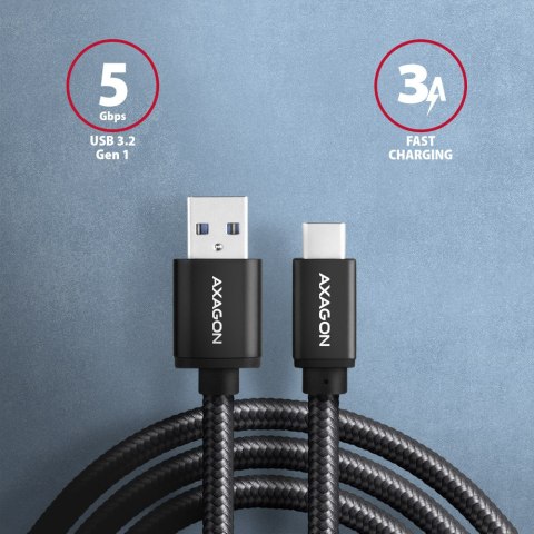 AXAGON AXAGON Data and charging USB 3.2 Gen 1 cable, 1 m | BUCM3-AM10AB | USB Type A - USB Type C
