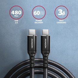AXAGON AXAGON Data and charging cable, 2 m | BUCM-CM20AB | USB Type C to USB Type C