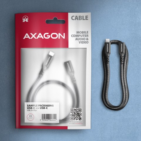AXAGON AXAGON Extension USB 20Gbps Cable | BUCM32-CF15AB | USB Type-C to USB Type-C