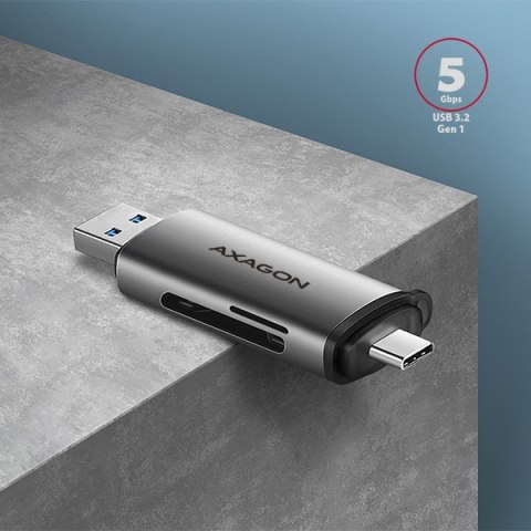 AXAGON AXAGON Mobile USB 3.2 Gen 1card reader with USB-C and USB-A connectors | CRE-SAC