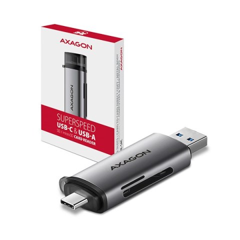 AXAGON AXAGON Mobile USB 3.2 Gen 1card reader with USB-C and USB-A connectors | CRE-SAC