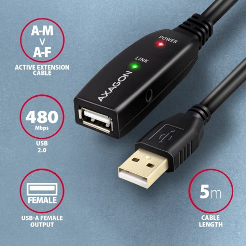 AXAGON AXAGON USB Repeater Cable | ADR-205 | USB Type-A to USB Type-A