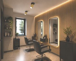 Lampa spotlight Elan 1xGU10 złota+czarna 55*80