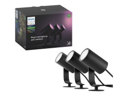 Philips Hue Philips Hue Lily Outdoor Spot zestaw podstawowy 3x8W 24V , Czarny | Philips Hue