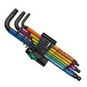 Zestaw kluczy imbusowych w kształcie litery L Wera 950 Spkl9 Hex-plus Hex Key Set Metryczny/imperialny 9 szt.