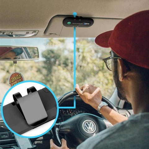 Zestaw głośnomówiący samochodowy bluetooth 5.0 -m012