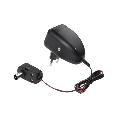 Zasilacz antenowy dwunapięciowy 12V+ gniazdo 5V LXG010PK 1,8m