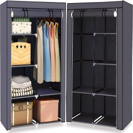 Materiałowa szafa tekstylna składana garderoba organizer na ubrania xxl
