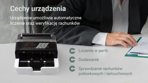 Extralink LockStar MG X-300 | Profesjonalna liczarka nominałowa do banknotów | UV, IR