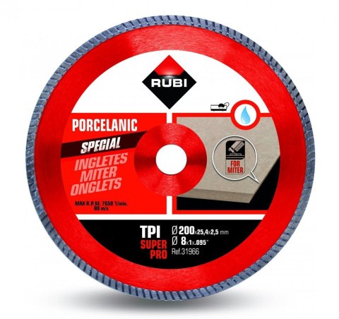 RUBI TARCZA DIAMENTOWA TPI 250 SUPERPRO
