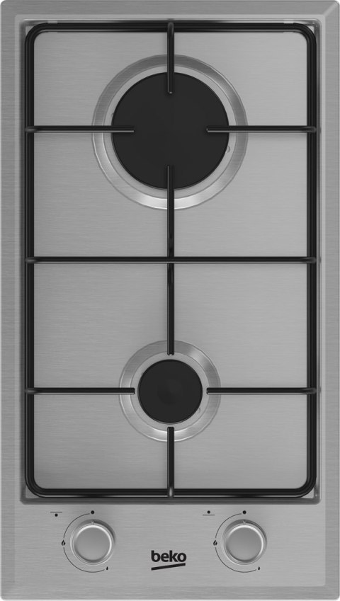 Beko HDCG 32220 FX Stal nierdzewna Wbudowany 29 cm Gaz 2 stref(y)