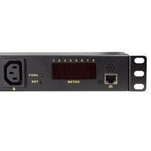 LogiLink PDU8P01 rozdzielacz zasilania PDU 8 x gniazdo sieciowe 1U Czarny