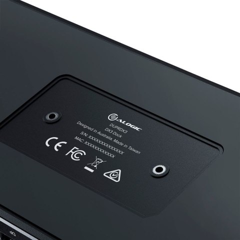 ALOGIC DX3 Przewodowa USB 3.2 Gen 1 (3.1 Gen 1) Type-C Czarny, Szary