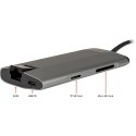 Inter-Tech GDC-802 Przewodowa USB 3.2 Gen 1 (3.1 Gen 1) Type-C Szary