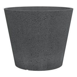 FLOWERPOT PLASTIC 238/49 STONY BLACK D49