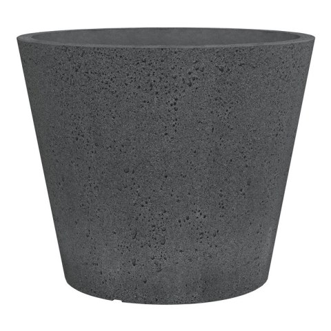 FLOWERPOT PLASTIC 238/49 STONY BLACK D49