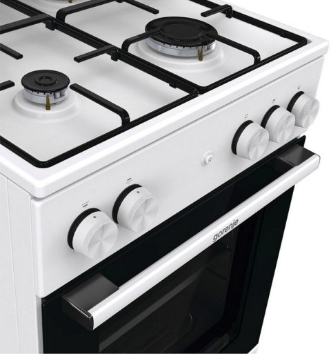Kuchnia gazowa GORENJE GG5A14WJ | piekarnik gazowy | 70 l | 4 palniki | biały