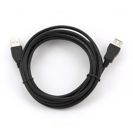 Cablexpert Kabel GEMBIRD CCP-USB2-AMAF-10 (USB 2.0 typu A F - USB 2.0 typu A M; 3m; kolor czarny)