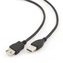 Cablexpert Kabel GEMBIRD CCP-USB2-AMAF-10 (USB 2.0 typu A F - USB 2.0 typu A M; 3m; kolor czarny)