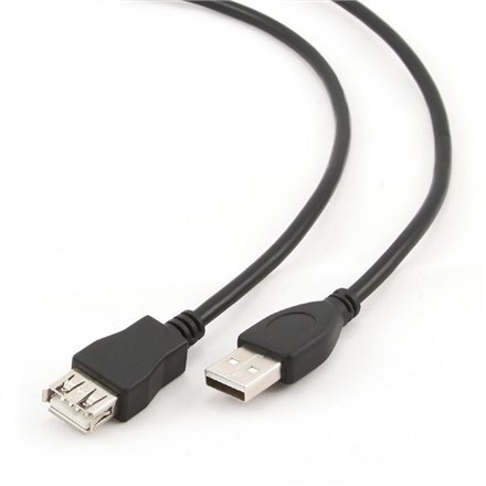 Cablexpert Kabel GEMBIRD CCP-USB2-AMAF-10 (USB 2.0 typu A F - USB 2.0 typu A M; 3m; kolor czarny)