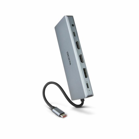 DICOTA D32065 huby i koncentratory USB 3.2 Gen 1 (3.1 Gen 1) Type-C Srebrny