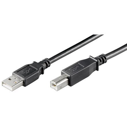 Goobay Kabel USB Goobay Męski 4 pin USB typu A - Męski 4 pin USB typu B Czarny 1.8m | Gwarancja 12 miesięcy