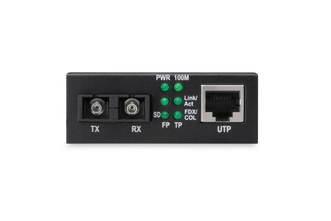 Digitus DN-82020-1 konwerter sieciowy 100 Mbit/s 1310 nm Multifunkcyjny Czarny