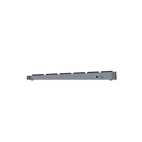 UNITEK D1092A klawiatura USB Amerykański międzynarodowy Szary