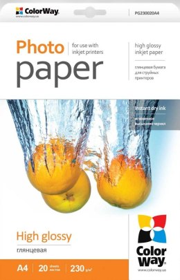 ColorWay ColorWay | Papier fotograficzny 20 szt. | PG230020A4 | 230 g/m² | A4 | Błyszczący