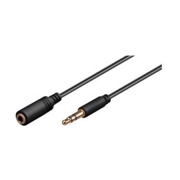 Goobay Goobay | Przedłużacz audio | Męski | Mini-phone stereo 3,5 mm | Mini-phone stereo 3,5 mm | Czarny | 5 m