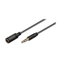 Goobay Goobay | Przedłużacz audio | Męski | Mini-phone stereo 3,5 mm | Mini-phone stereo 3,5 mm | Czarny | 5 m
