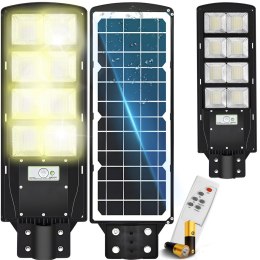Lampa uliczna led latarnia solarna 360w + pilot - zestaw